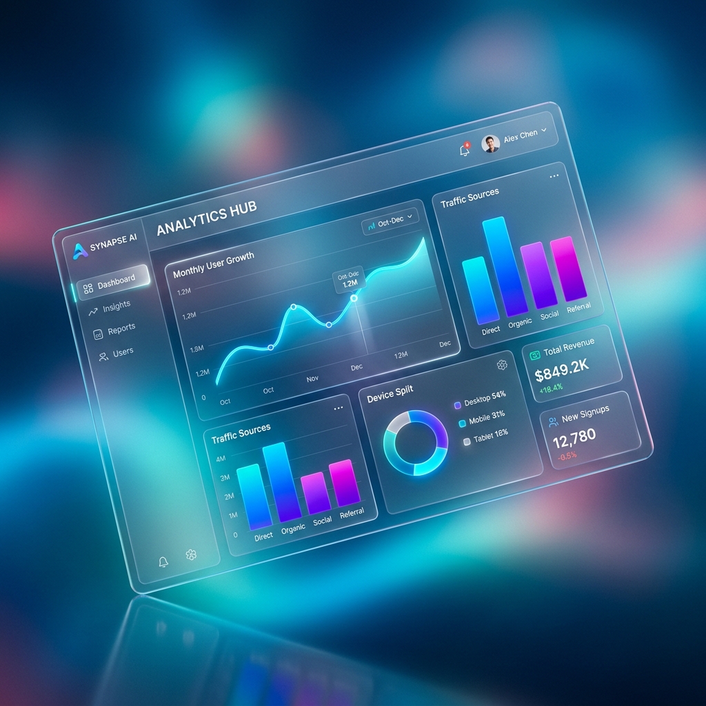 Dark Mode UI Example
